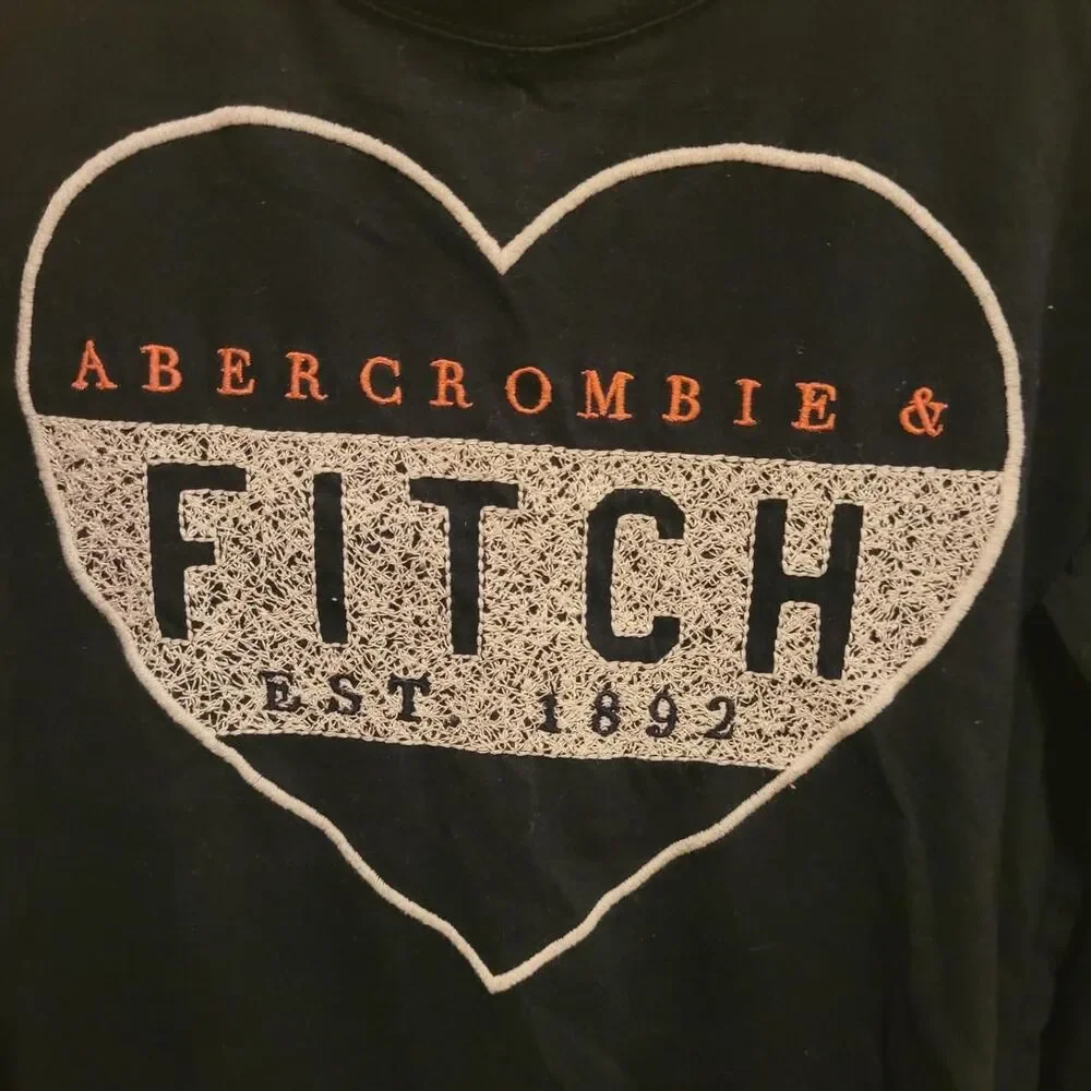Abercrombie-fitch Navy and Black Shirt